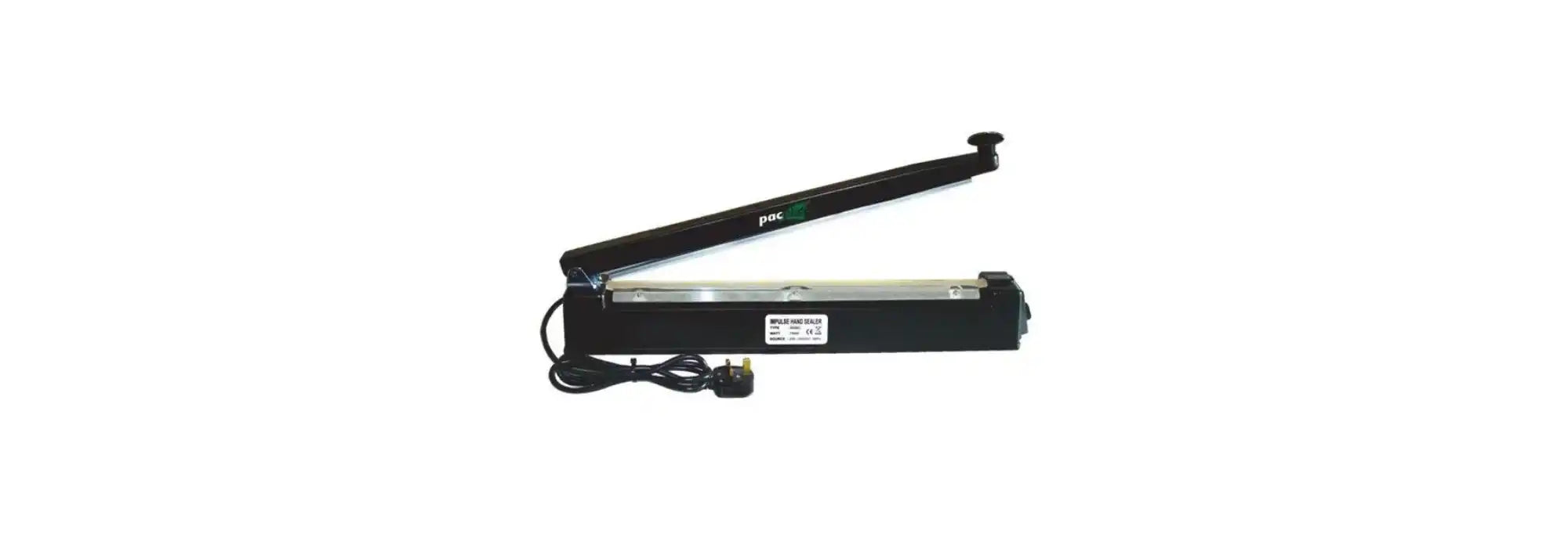Black impulse heat sealer.