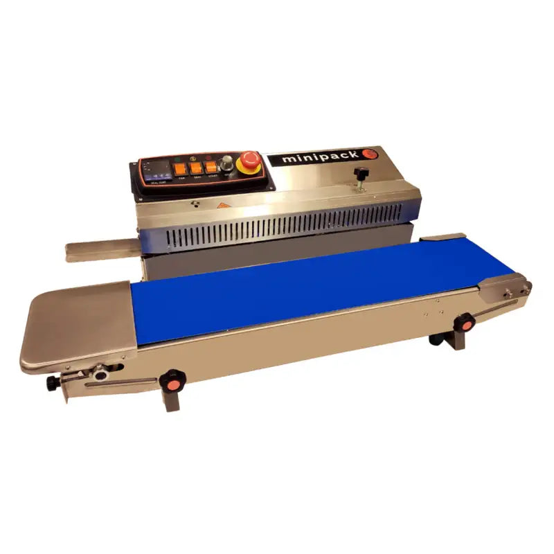 Continuous heat sealer minipack torre band for pouches