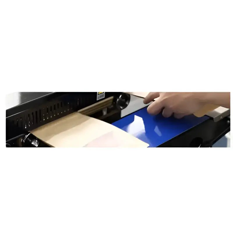 Continuous heat sealer minipack torre band for pouches