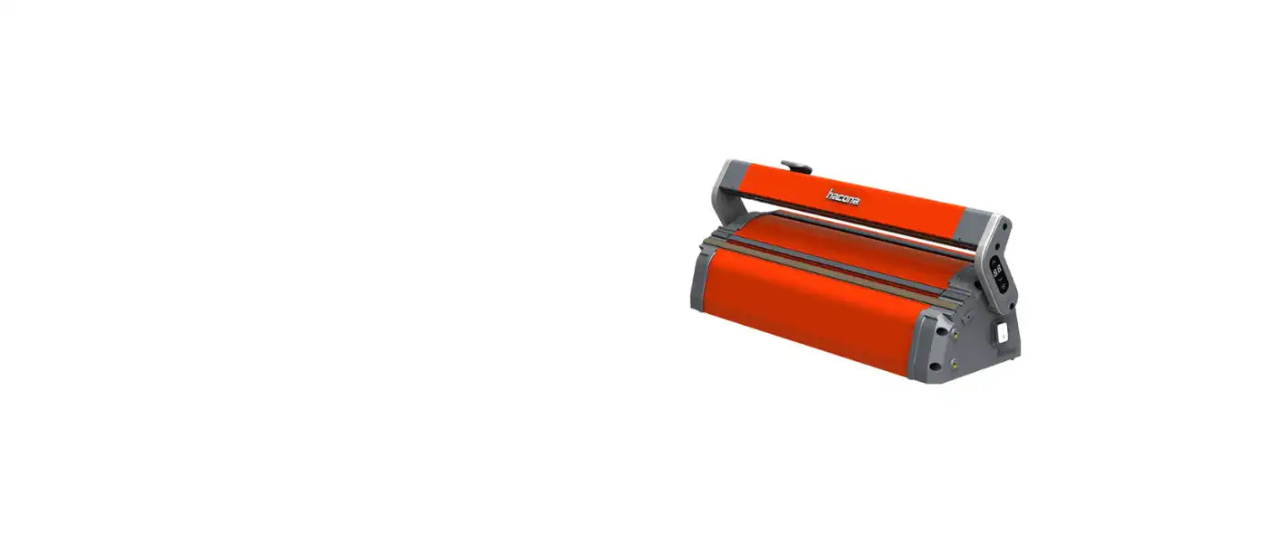 Orange and gray laminator.